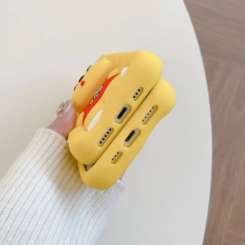 3D Cartoon Bear Pooh Winnie The POOH Bee Animal Back Case with Holder